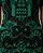 Vestido jacquard em tricot com canutilhos (VERDE) - Imagem 3