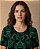 Vestido jacquard em tricot com canutilhos (VERDE) - Imagem 4