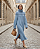 VESTIDO EM TRICOT GOLA DET. OMBRO (AZUL SONHO) - Imagem 2