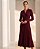 VESTIDO CANELADO GOLA POLO EM TRICOT (bordô) - Imagem 4