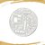 Moeda Bitcoin Prateada - Fundo em alto relevo - FC - Imagem 2