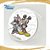 Moeda Disney Mickey & Minnie - Prateada - 40mm - FC - Imagem 1
