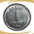 Moeda de 1 Centavo 1988 - V-382 - Aço Inox - RARA - Flor de Cunho - Imagem 1