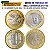 Série Comemorativas - 04 Moedas de 1 Real Flor de Cunho - 1 Real 2015 - 50 anos do Banco Central + 1 Real 2019 - 25 anos do Real + 1 Real 2024 - 30 Anos do Real + 1 Real 2025 - 60 Anos do Banco Central - Imagem 1