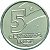Promoção - Moeda de 5 Centavos 1989 - V-406 - Pescador - Aço Inox - Flor de Cunho - Imagem 1