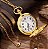 Relógio de Bolso Vintage Pontos Cardeais Gold - Serve como Colar e Pingente - Imagem 4
