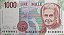 Itália - Cédula de 1000 Lira 1993 - P-114a.3 - Maria Montessori - FE - Imagem 2