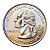 Estados Unidos - Moeda de Quarter Dollars 2006 Nebraska - D - Flor de Cunho - Imagem 3