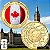 Lançamento - Medalha Colorida Copa do Mundo 2026 - Canadá - 40.0 mm - FC - Imagem 1