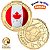 Lançamento - Moeda Colorida Copa do Mundo 2026 - Canadá - 40.0 mm - FC - Imagem 1