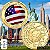 Lançamento - Medalha Colorida Copa do Mundo 2026 - Estados Unidos - 40.0 mm - FC - Imagem 1