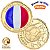Lançamento - Moeda Colorida Copa do Mundo 2026 - França - 40.0 mm - FC - Imagem 1