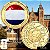 Lançamento - Medalha Colorida Copa do Mundo 2026 - Holanda - 40.0 mm - FC - Imagem 1