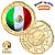 Lançamento - Moeda Colorida Copa do Mundo 2026 - México - 40.0 mm - FC - Imagem 1