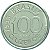 Moeda de 100 Cruzeiros 1993 - V-424 - Peixe Boi - Flor de Cunho - Imagem 1