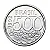 Moeda de 500 Cruzeiros 1992 - V-425 - Tartaruga - Aço Inox - Flor de Cunho - Imagem 1