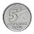 Moeda de 5 Centavos 1990 - V-407 - Pescador - Rarissima - Soberba - Imagem 2