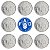 Promoção - 08 Moedas de 5 Centavos FAO 1978 - V-336 - FLOR DE CUNHO - Imagem 1