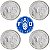 Promoção - 04 Moedas de 5 Centavos FAO 1975 - V-333 - FLOR DE CUNHO - Imagem 1