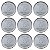 Promoção - 09 Moedas de 5 Centavos 1986 - V-383 - Aço Inox - Flor de Cunho - Imagem 1