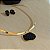 Conjunto Rígido Choker e Brinco Turmalina Negra – Proteção e Força | Banho de Ouro 18k - Imagem 3