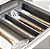 Organizador De Gaveta Para Utensilios Ou Com Extensor Cinza - Imagem 3