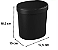 Lixeira De Bancada Coza Oval 2,5L Preto - Imagem 2
