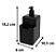 Dispenser Com Esponja Coza Preto - Imagem 2