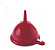 Funil Plástico 15 cm Plasútil Vermelho - Imagem 1