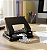 Perfurador Papel 20 folhas Bazze Preto - Imagem 3