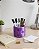 Organizador Porta Pincéis Capitonê Roxo 9x7cm - Imagem 2