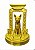 Estátua Gato Egípcio Bastet Dourado 13cm - Imagem 1