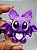 Chaveiro Morcego Fofo Roxo 4x4cm Miniatura 3D - Imagem 8