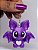 Chaveiro Morcego Fofo Roxo 4x4cm Miniatura 3D - Imagem 1