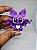 Chaveiro Morcego Fofo Roxo 4x4cm Miniatura 3D - Imagem 7