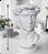 Vaso Decorativo Busto David 18 cm Branco - Imagem 1