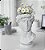 Vaso Decorativo Busto David 18 cm Branco - Imagem 3
