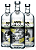 Kit 3x Vodka Absolut Exposure 1L - Imagem 1