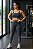 Conjunto Fitness Legging Top Canelado Feminino - Imagem 11