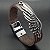 PULSEIRA WING MARROM E PRATA VELHO - Imagem 1