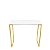 Aparador Estilo Buffet Industrial Pés Em Aço Dourado Off White Vintage – Ideal para Sala, Jantar ou Cantinho do Café - Imagem 1