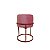 Puff Redondo Iron  Argola Base Ferro Aço Carbono Cobre/Rosa - Imagem 1