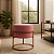 Puff Redondo Iron Argola Base Ferro Aço Carbono Cobre/Rosa - Imagem 6