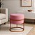 Puff Redondo Iron Argola Base Ferro Aço Carbono Cobre/Rosa - Imagem 5