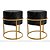 Puff Redondo Iron Decorativo  Base argola Preto - Imagem 3
