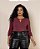 BLUSA VISCOLYCRA TEXTURA Mg 3/4 COM DETALHE NO DECOTE E COLISSE MANGA - Imagem 11