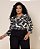 BLUSA VISCOLYCRA ESTAMPADA Mg 3/4 COM AVIAMENTO DECOTE - Imagem 4