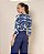 BLUSA VISCOLYCRA ESTAMPADA Mg 3/4 COM AVIAMENTO DECOTE - Imagem 9