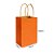 Sacola de Papel Kraft Laranja PP 9,5x7,5x14,5 - Imagem 1