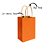 Sacola de Papel Kraft Laranja PP 9,5x7,5x14,5 - Imagem 2